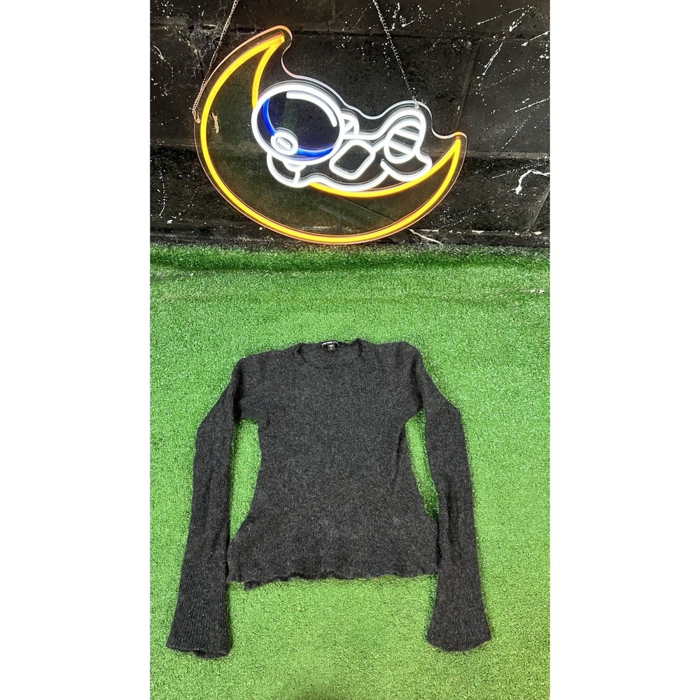 James Perse Gray 100% Cashmere Sweater Youth Long‎ Sleeve Size 2